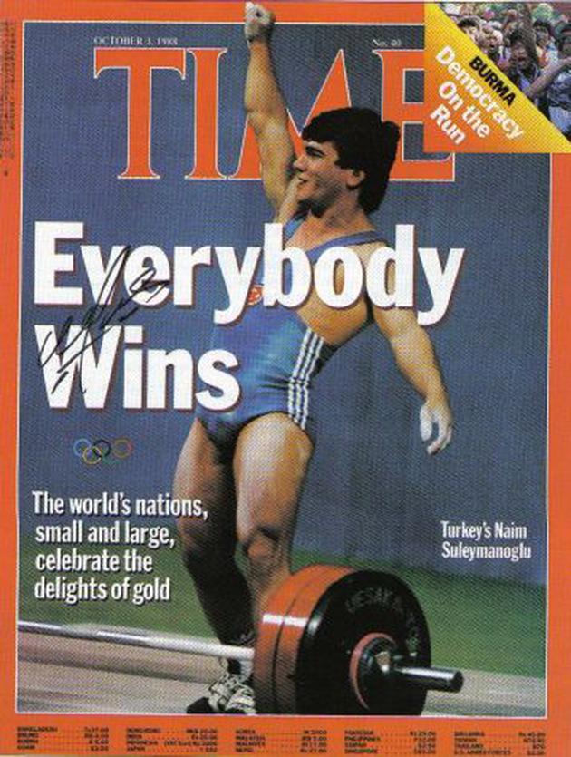 Affiche du magazine Time "Everybody Wins" Süleymanoglu